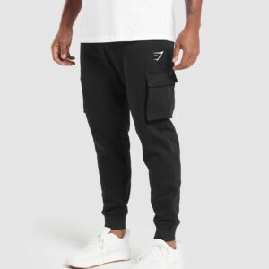 Crest Cargo Joggers Black