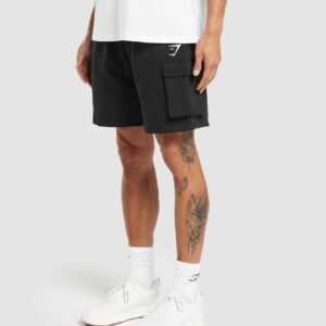 Crest Cargo Shorts Black