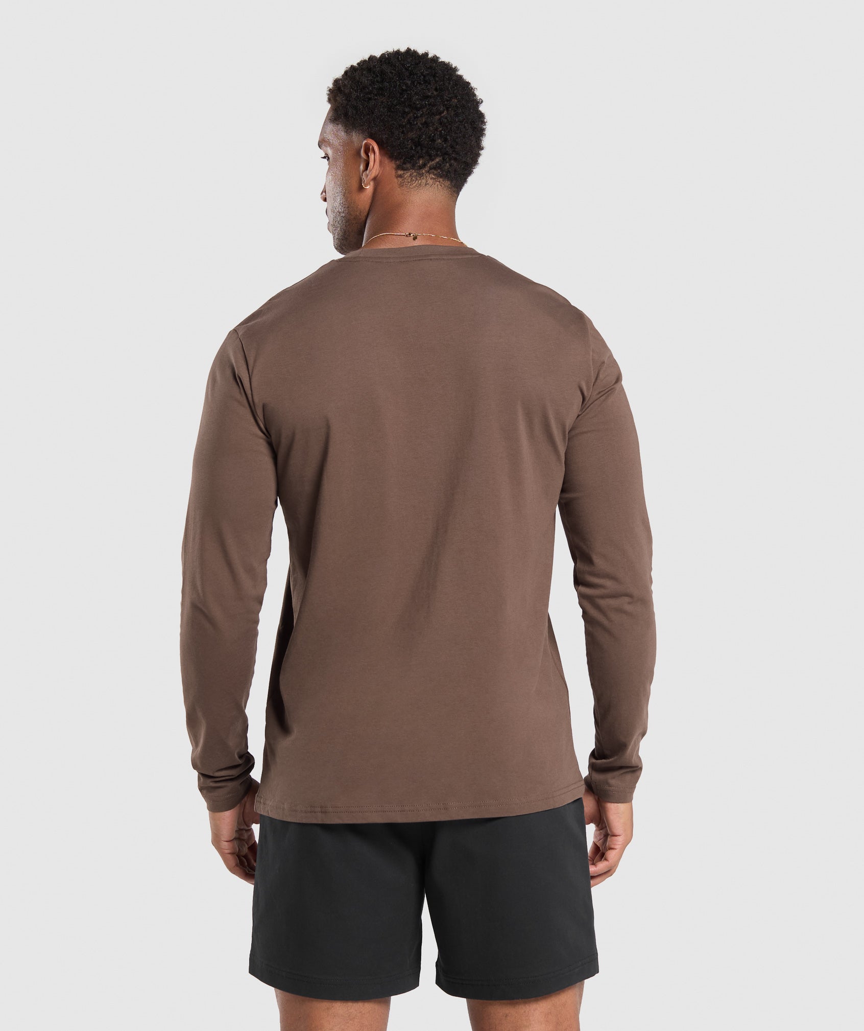 Crest Long Sleeve T-Shirt Walnut Brown - immagine 2