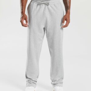 Crest Straight Leg Joggers Light Grey Marl
