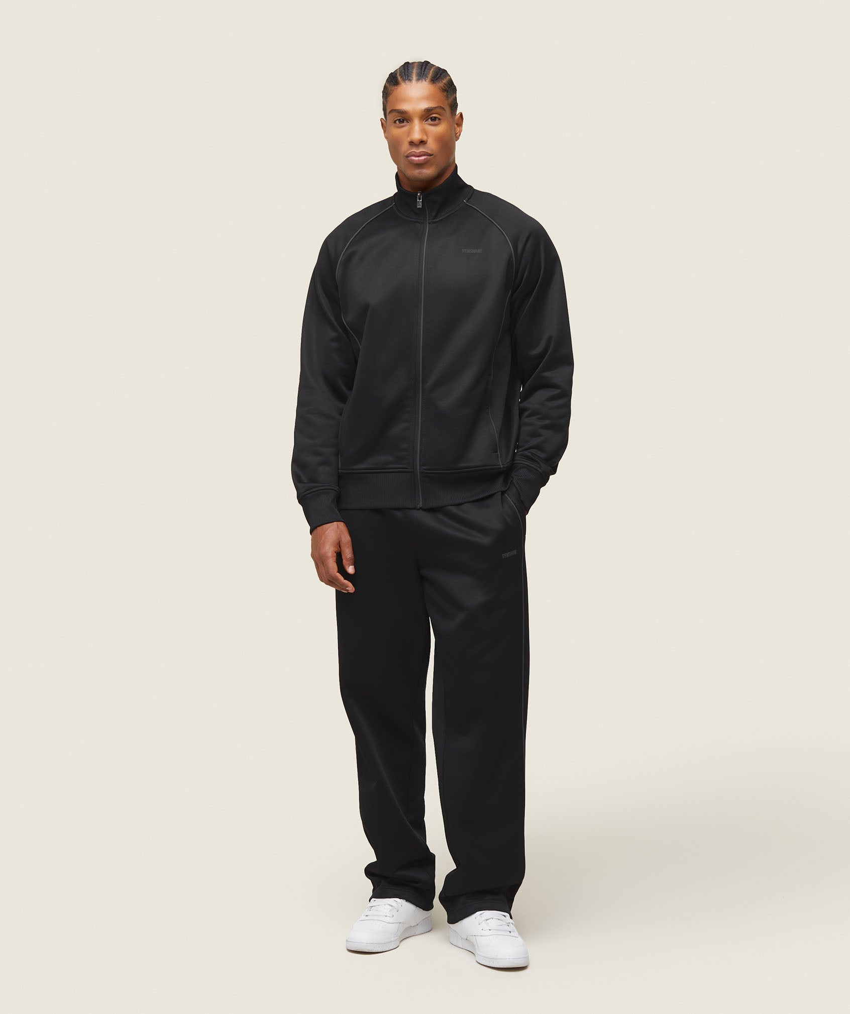 everywear Track Jacket Black/White - immagine 2