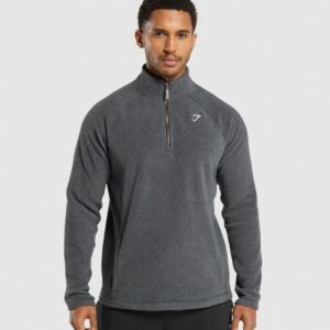 Fleece 1/4 Zip Black/Graphite Grey
