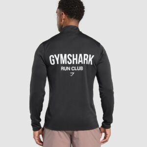 Running Dept. 1/4 Zip Black