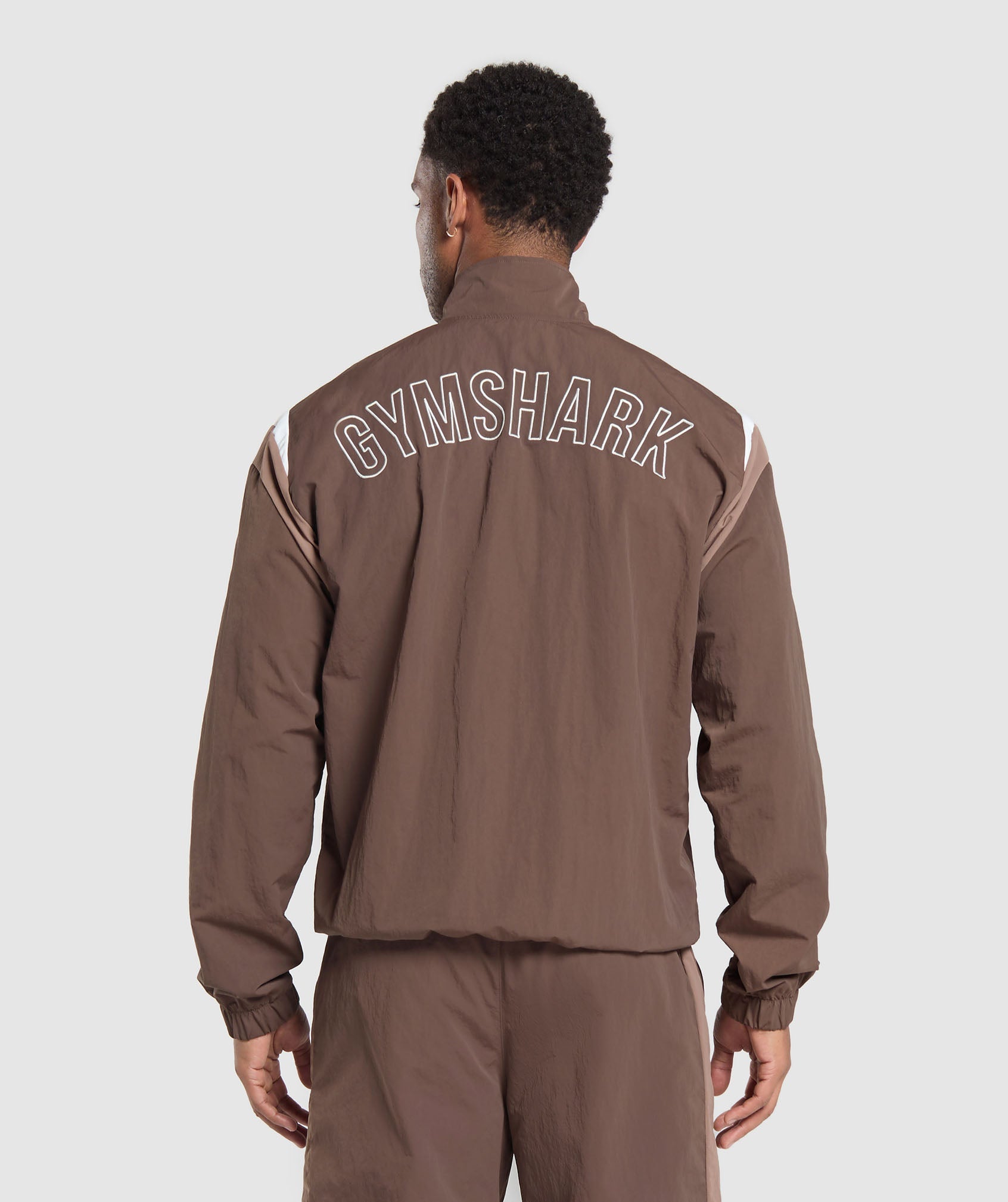 Retro Track Jacket Walnut Brown/Mocha Mauve/Soft White - Image 2