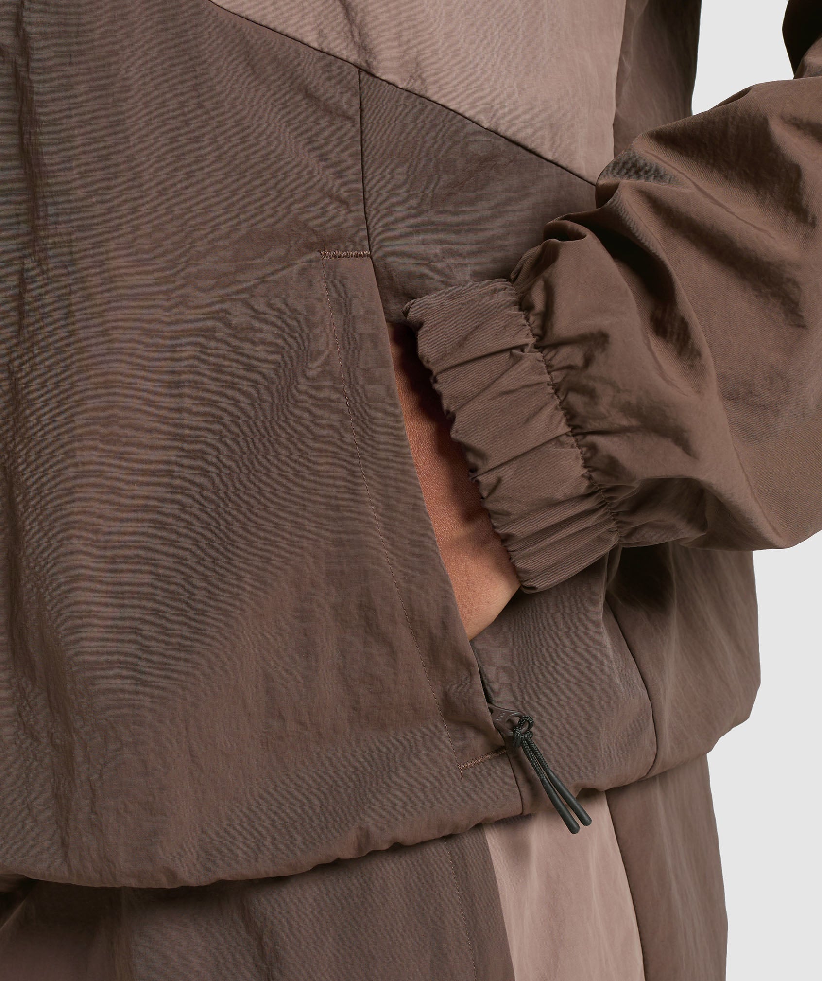 Retro Track Jacket Walnut Brown/Mocha Mauve/Soft White - Image 6