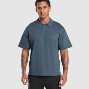 Short Sleeve Polo Cargo Blue