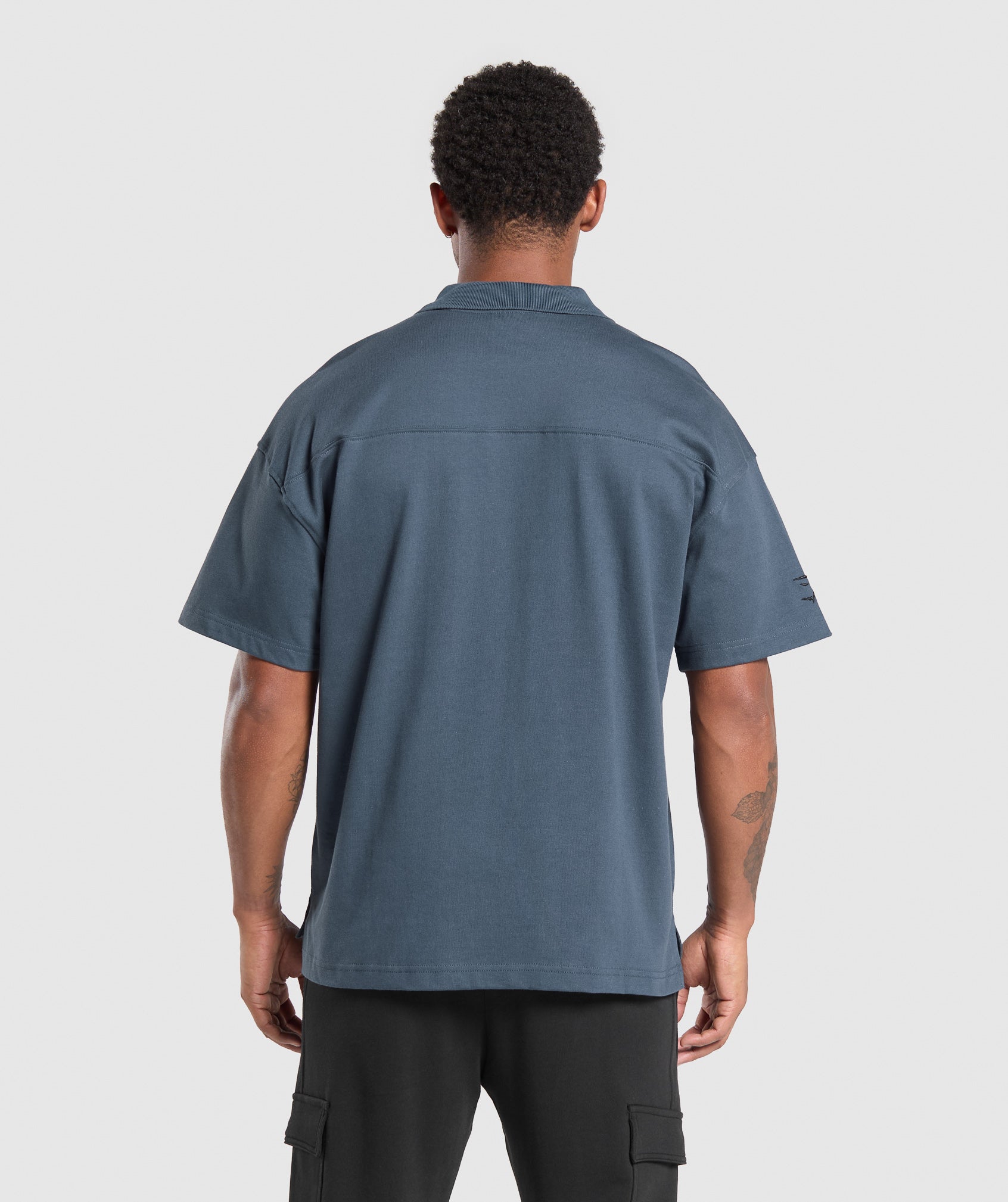 Short Sleeve Polo Cargo Blue - immagine 2