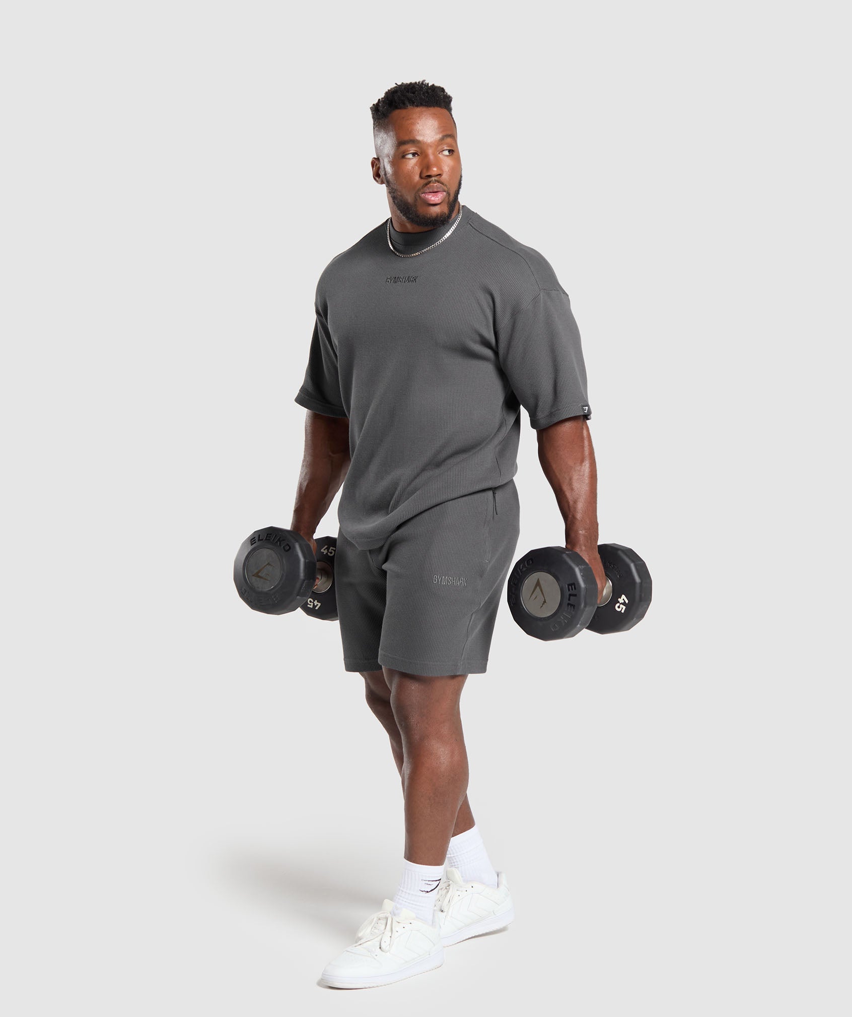 Waffle Oversized T-Shirt Onyx Grey - immagine 4